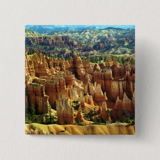 Bóton Quadrado 5.08cm Bryce Canyon 2 (Frente)