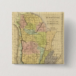 Bóton Quadrado 5.08cm Buenos Aires