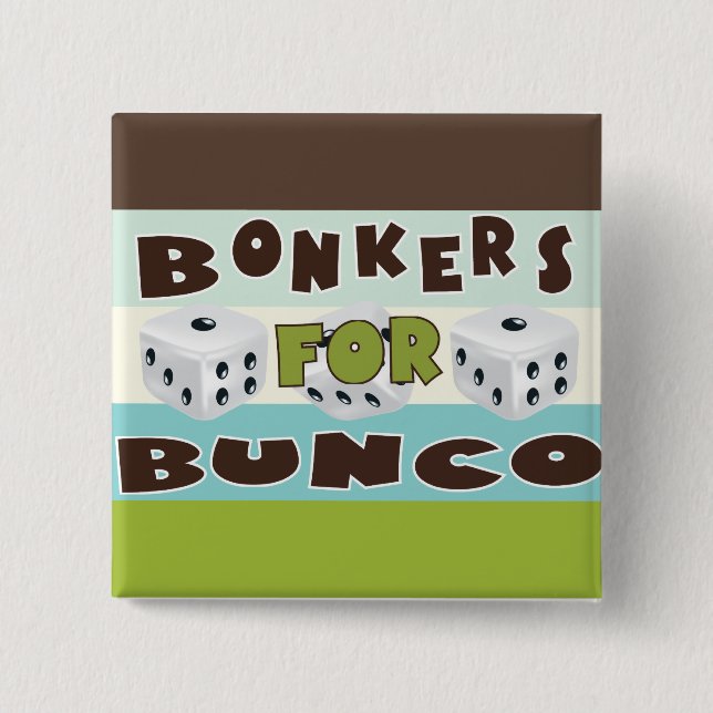 Bóton Quadrado 5.08cm bunco bonkers (Frente)