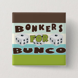 Bóton Quadrado 5.08cm bunco bonkers