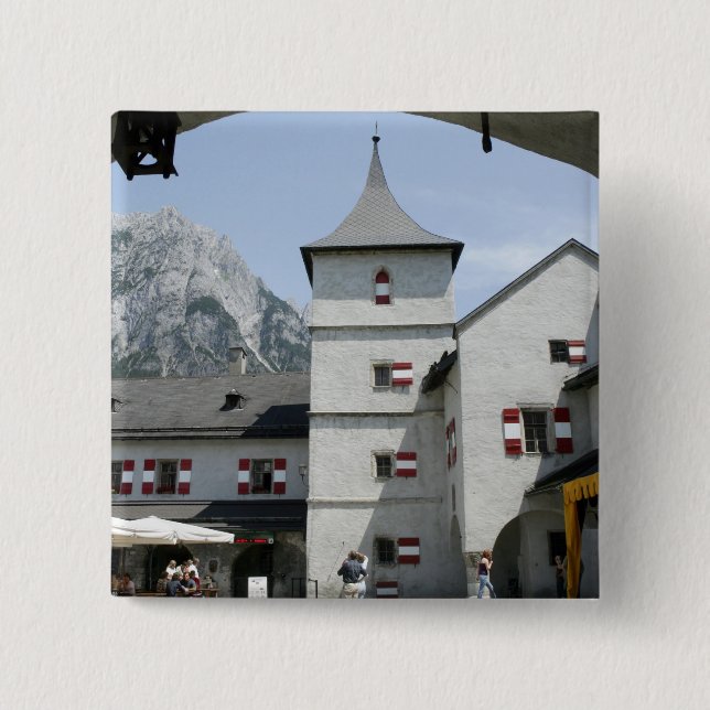 Bóton Quadrado 5.08cm Burg Hohenwerfen (Frente)