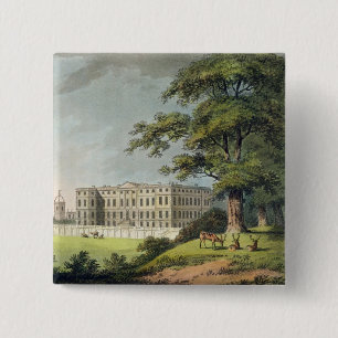 Bóton Quadrado 5.08cm Burley, Rutlandshire (litho da cor)
