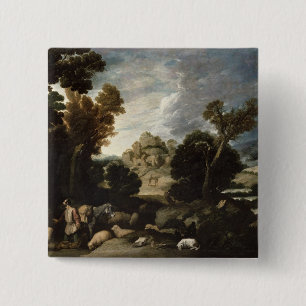 Bóton Quadrado 5.08cm Bush ardente, c.1635