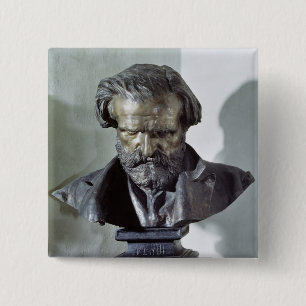 Bóton Quadrado 5.08cm Busto de Giuseppe Verdi