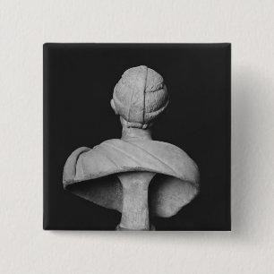 Bóton Quadrado 5.08cm Busto de Julia Mamaea
