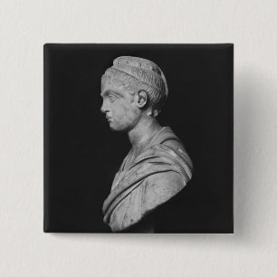 Bóton Quadrado 5.08cm Busto de Julia Mamaea