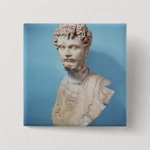 Bóton Quadrado 5.08cm Busto de Septimus Severus