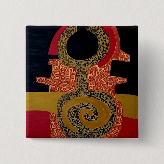 Bóton Quadrado 5.08cm Button (Frente)