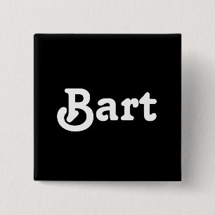Bóton Quadrado 5.08cm Button Bart