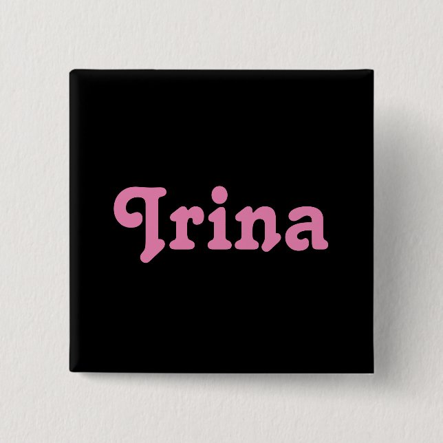 Bóton Quadrado 5.08cm Button Irina (Frente)