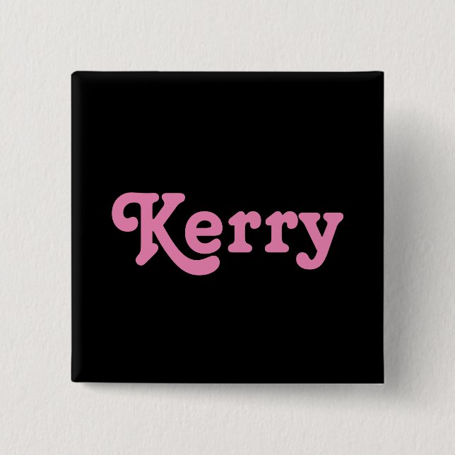 Bóton Quadrado 5.08cm Button Kerry (Frente)