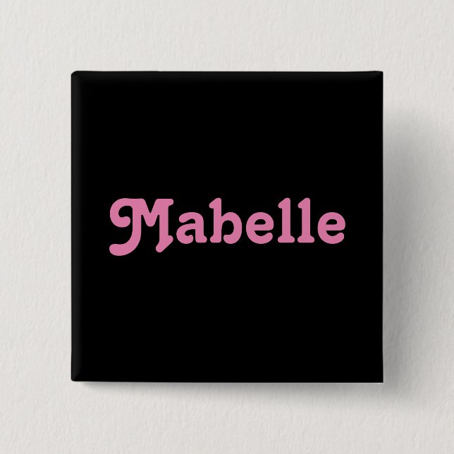 Bóton Quadrado 5.08cm Button Mabelle (Frente)