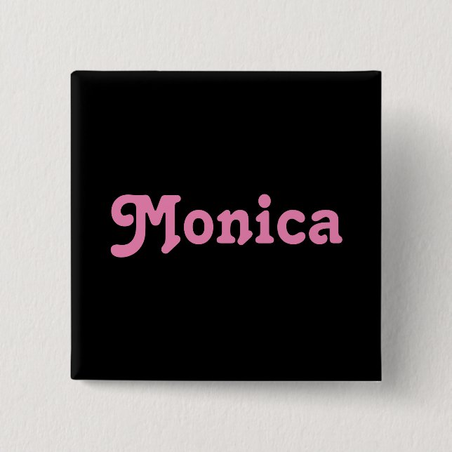 Bóton Quadrado 5.08cm Button Monica (Frente)