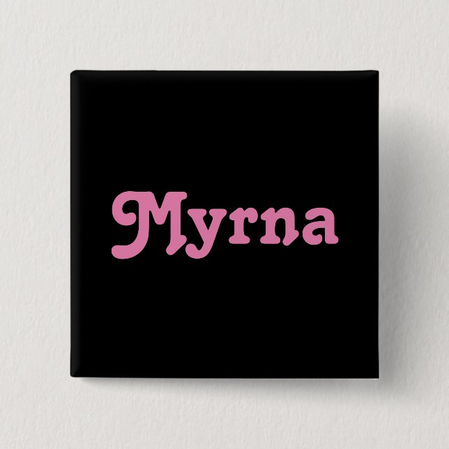 Bóton Quadrado 5.08cm Button Myrna (Frente)