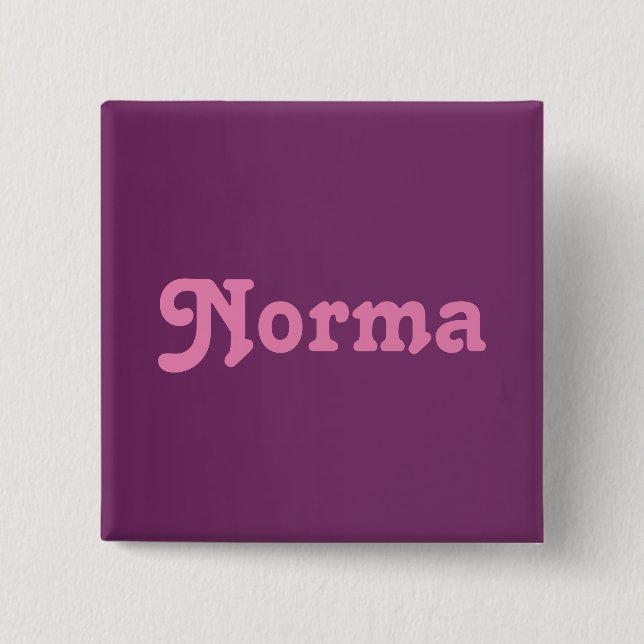 Bóton Quadrado 5.08cm Button Norma (Frente)