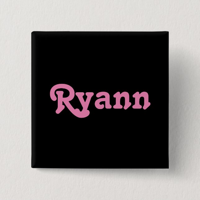 Bóton Quadrado 5.08cm Button Ryann (Frente)