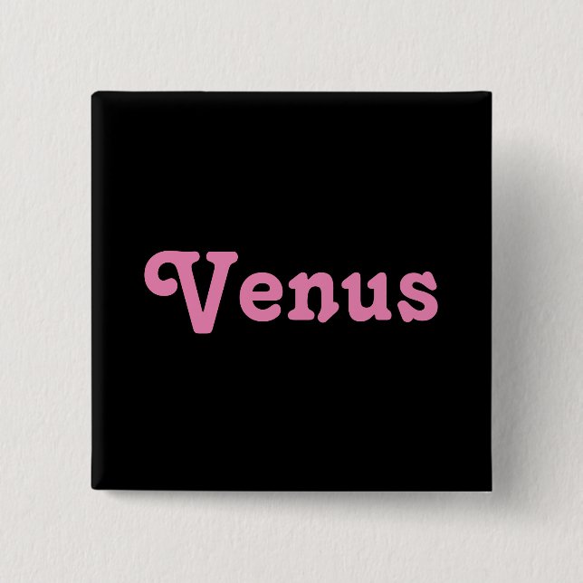 Bóton Quadrado 5.08cm Button Venus (Frente)