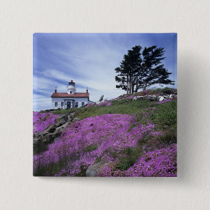 Bóton Quadrado 5.08cm CA, Crescent City, farol com ponto de bateria