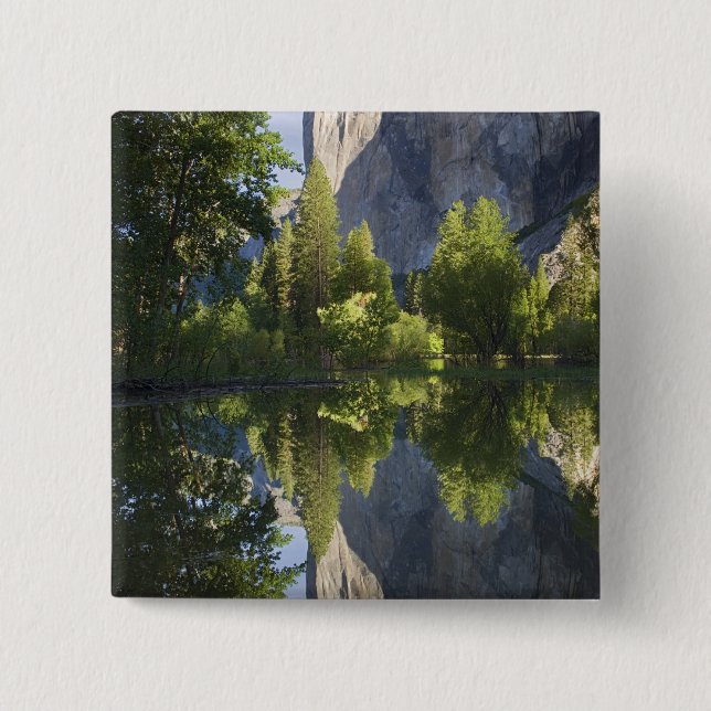 Bóton Quadrado 5.08cm CA, Parque Nacional de Yosemite, El Capitan reflet (Frente)