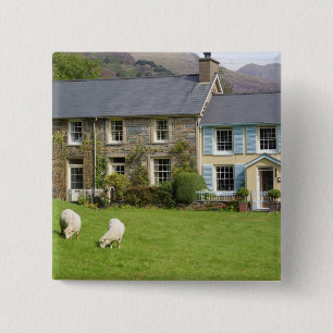 Bóton Quadrado 5.08cm Cabanas, Beddgelert, Gwynedd, País de Gales