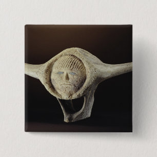 Bóton Quadrado 5.08cm Cabeça de Janus, do cabo Dorset