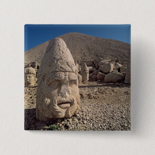 Bóton Quadrado 5.08cm Cabeça de Zeus-Oromandes