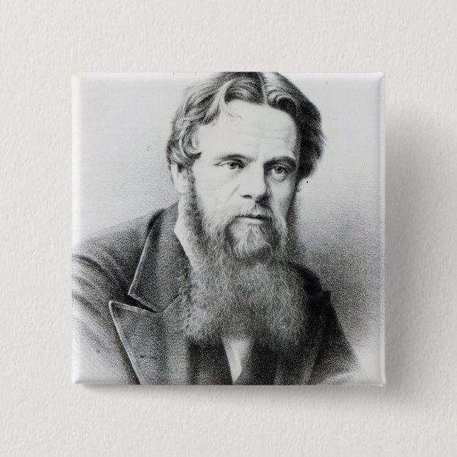 Bóton Quadrado 5.08cm Caça de William Holman (Frente)