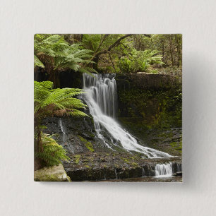 Bóton Quadrado 5.08cm Cachoeira Horseshoe, Parque Nacional Mount Field,