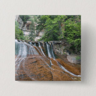 Bóton Quadrado 5.08cm Cachoeira, Parque Nacional Zion, Utah, EUA