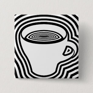 Bóton Quadrado 5.08cm café tonto