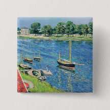 Caillebotte - Seine em Argenteuil, Barcos ancorado