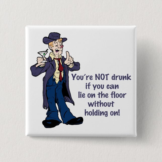 Bóton Quadrado 5.08cm Cair sobre! (Frente)