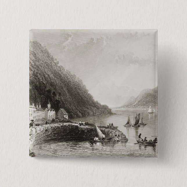 Bóton Quadrado 5.08cm Cais de Rosstrevor (Frente)