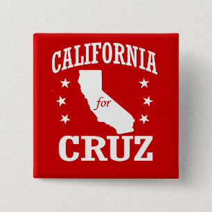 BÓTON QUADRADO 5.08CM CALIFÓRNIA PARA TED CRUZ