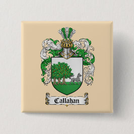 Bóton Quadrado 5.08cm Callahan Coat of Arms Button