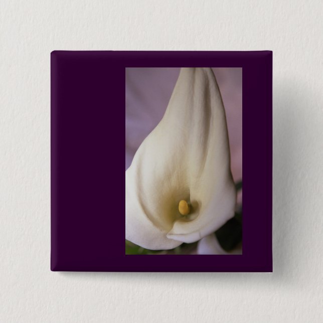 Bóton Quadrado 5.08cm Callalily (Frente)