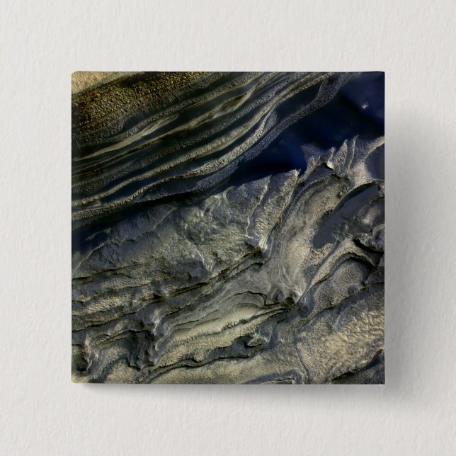 Bóton Quadrado 5.08cm Camadas expostas no Desfiladeiro Polar (Frente)