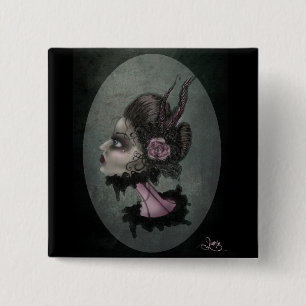 Bóton Quadrado 5.08cm cameo