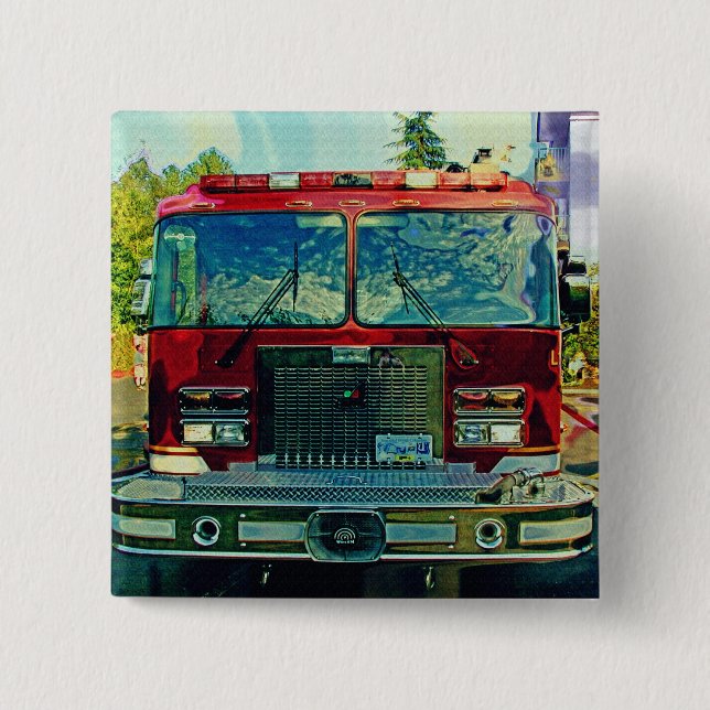 Bóton Quadrado 5.08cm CAMINHÕES E CAMINHÕES DE GRANDES MOVIMENTOS PARA a (Frente)