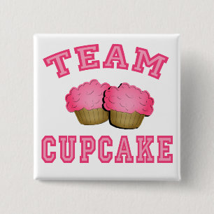 Bóton Quadrado 5.08cm Camiseta do cupcake da equipe, Hoodies, canecas,