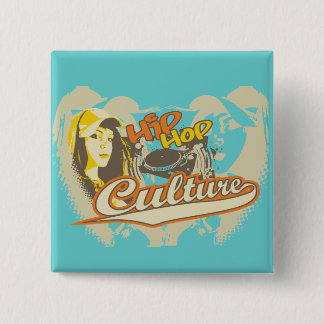 Bóton Quadrado 5.08cm Camiseta e presentes da cultura de Hip Hop