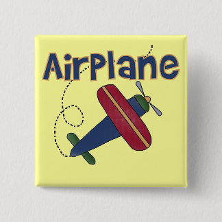 Bóton Quadrado 5.08cm Camiseta e presentes do avião
