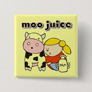 Bóton Quadrado 5.08cm Camiseta e presentes do suco do MOO