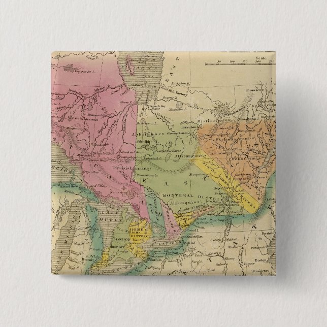 Bóton Quadrado 5.08cm Canadá 2 (Frente)