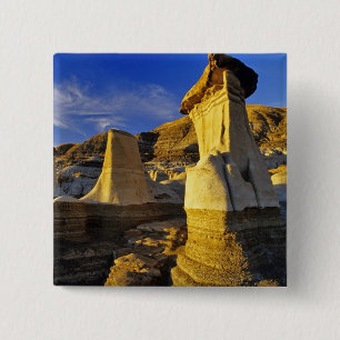 Bóton Quadrado 5.08cm Canadá, Alberta, Drumheller. Hoodoos.