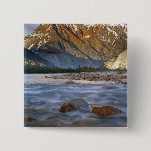 Bóton Quadrado 5.08cm Canadá, Colúmbia Britânica, Vale do Rio Alsek.