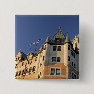 Bóton Quadrado 5.08cm Canadá, Quebec, Cidade de Quebec. Fairmont Chateau
