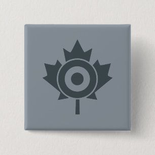 Bóton Quadrado 5.08cm Canadian Maple Leaf Roundel Mod Tag