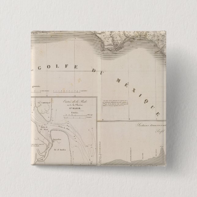 Bóton Quadrado 5.08cm Canal delta (Frente)