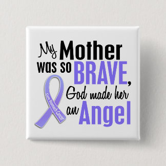 Bóton Quadrado 5.08cm Cancer de estômago da mãe do anjo 2